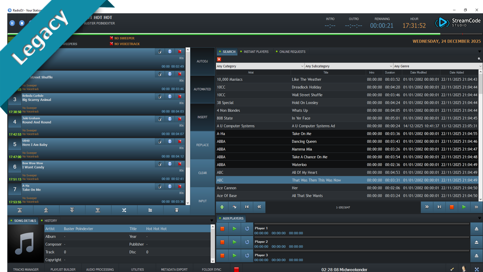 Classic Rock RadioDJ Color Style