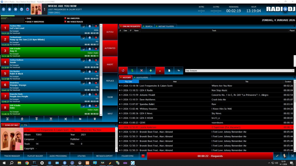 Blue Coppder RadioDJ Color Style