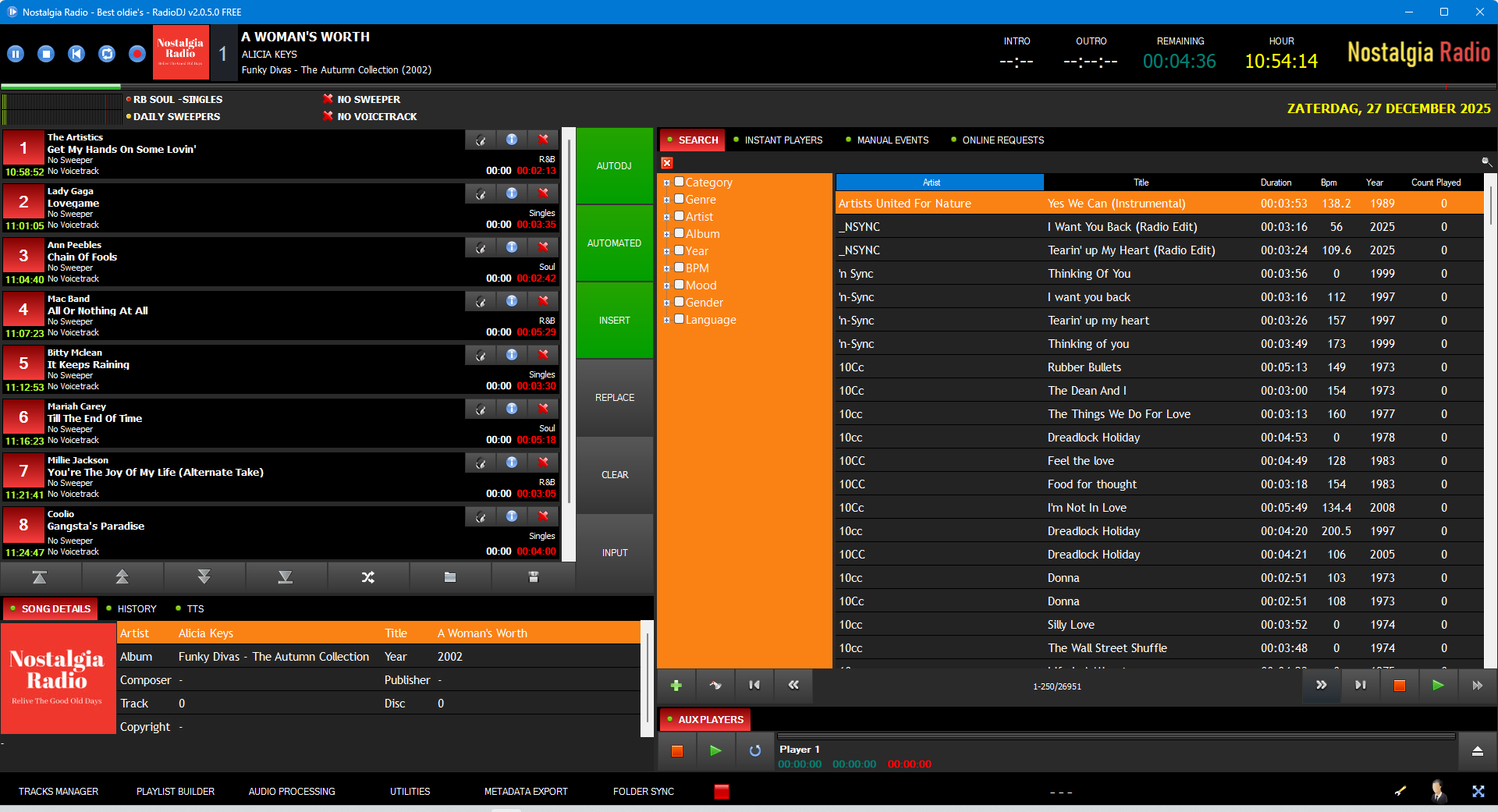 Orange RadioDJ Color Style