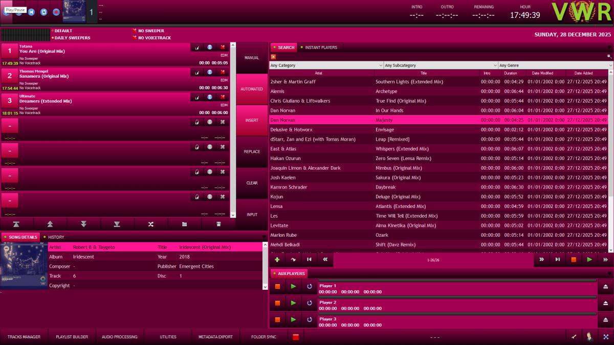 PinknessPGB_2 RadioDJ Color Style