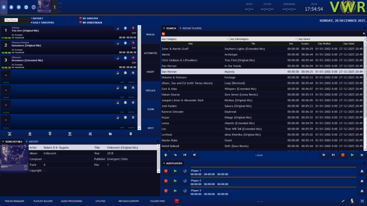 RoyalBlue_2 RadioDJ Color Style